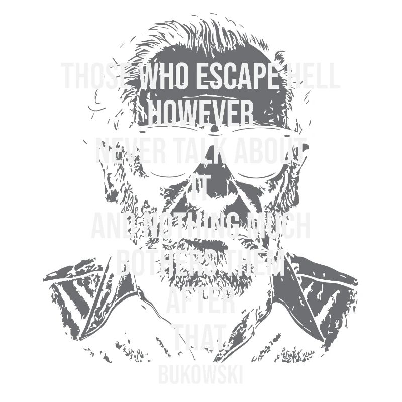 Gritty Bukowski Portrait Tee