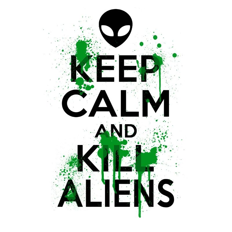 Keep Calm And Kill Funny Aliens