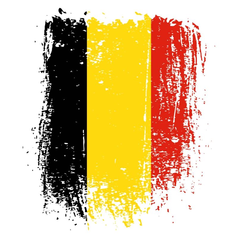 Rayures drapeau belge brossé