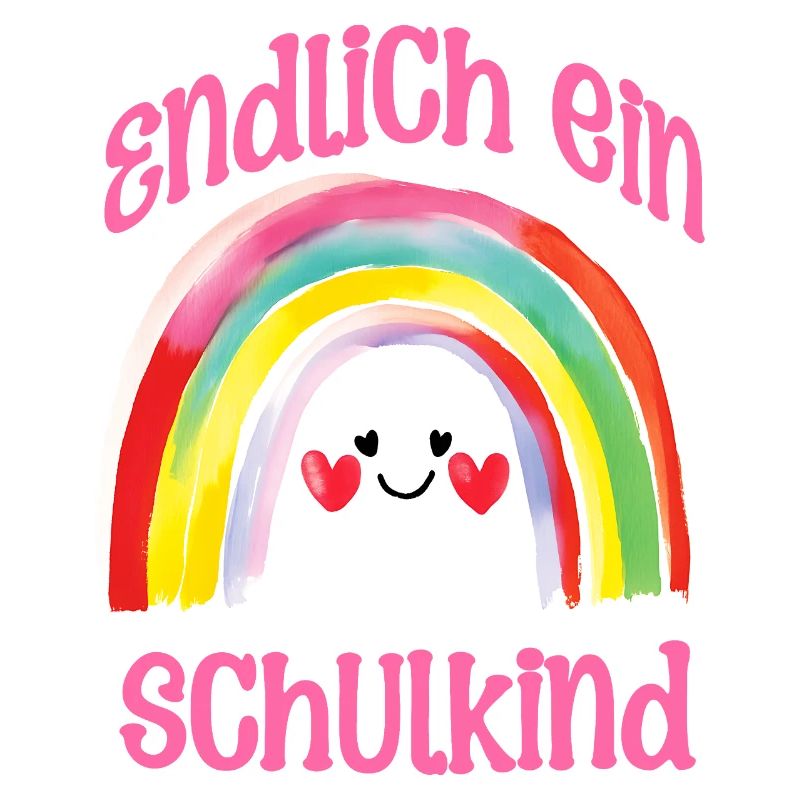 Einschulung Schulkind Regenbogen Mädchen Spaß