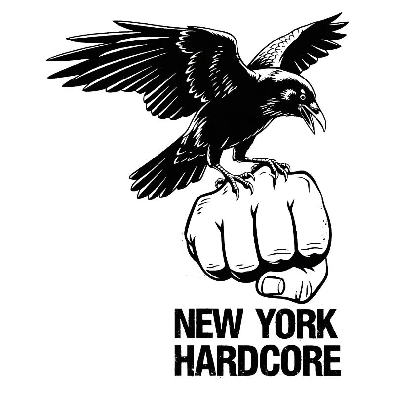 Conception hardcore de l'aigle de New York