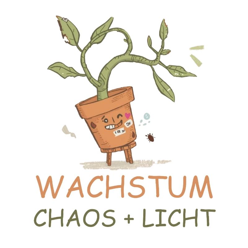 Growth equals chaos plus light