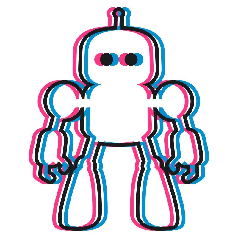 Roboter 3D Effekt KI Sci-Fi 
