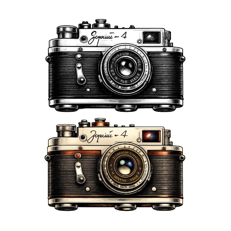 Twin Vintage Camera Duo