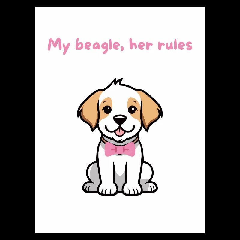Mon beagle, ses règles