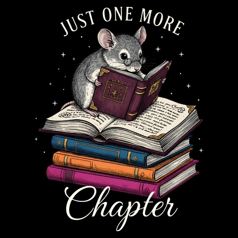 Just One More Chapter – Süße Leseratte mit Buch