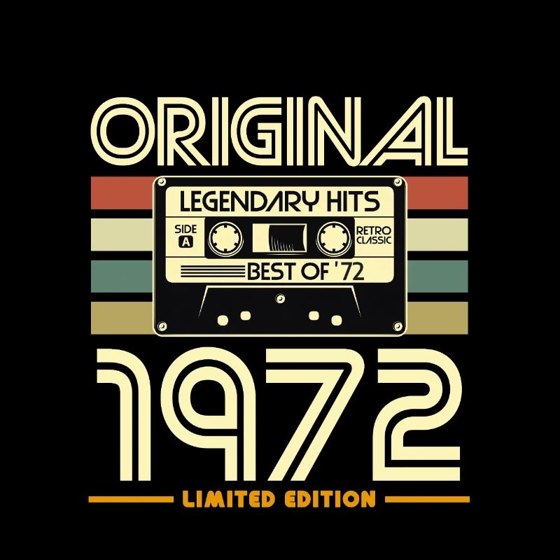 Original 1972 Hits Cassette Rétro