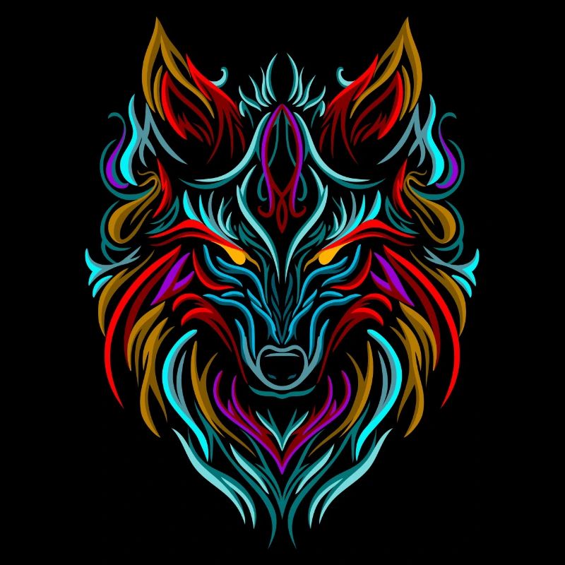 Wolf Tattoo Bunt