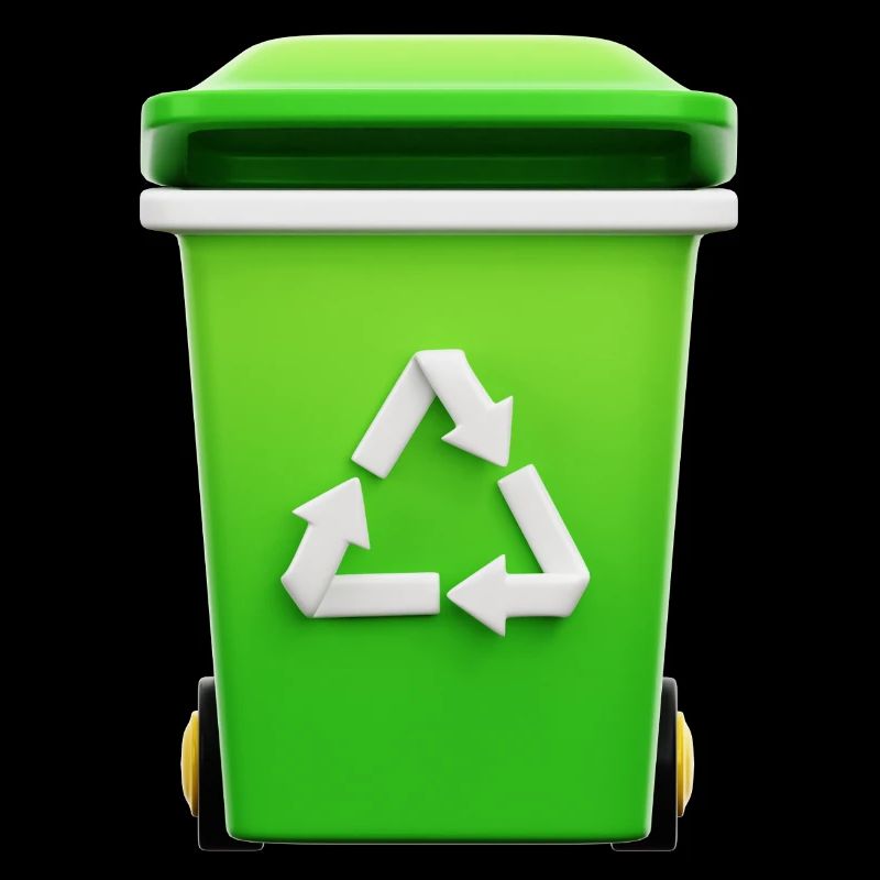 Recycling, Mülleimer, selektive Sortierung