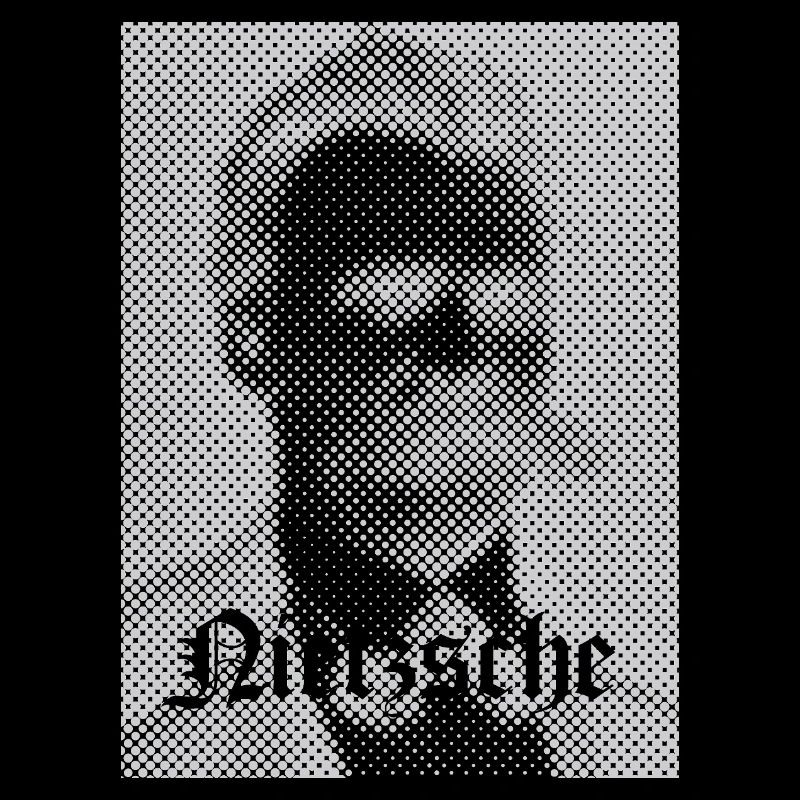 Halftone Philosophical Portrait