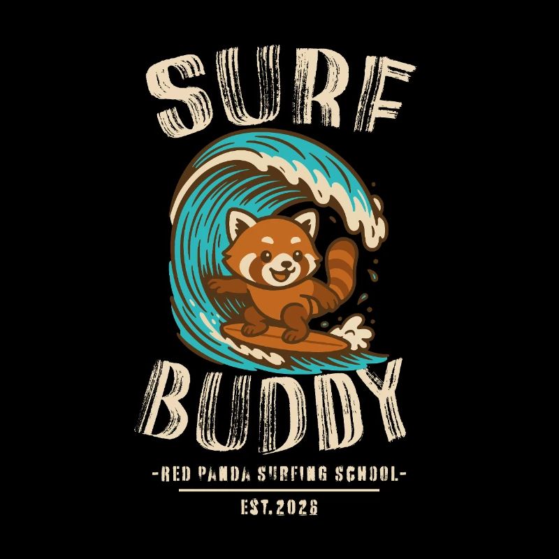 Compagnon de surf, ami sur la planche de surf
