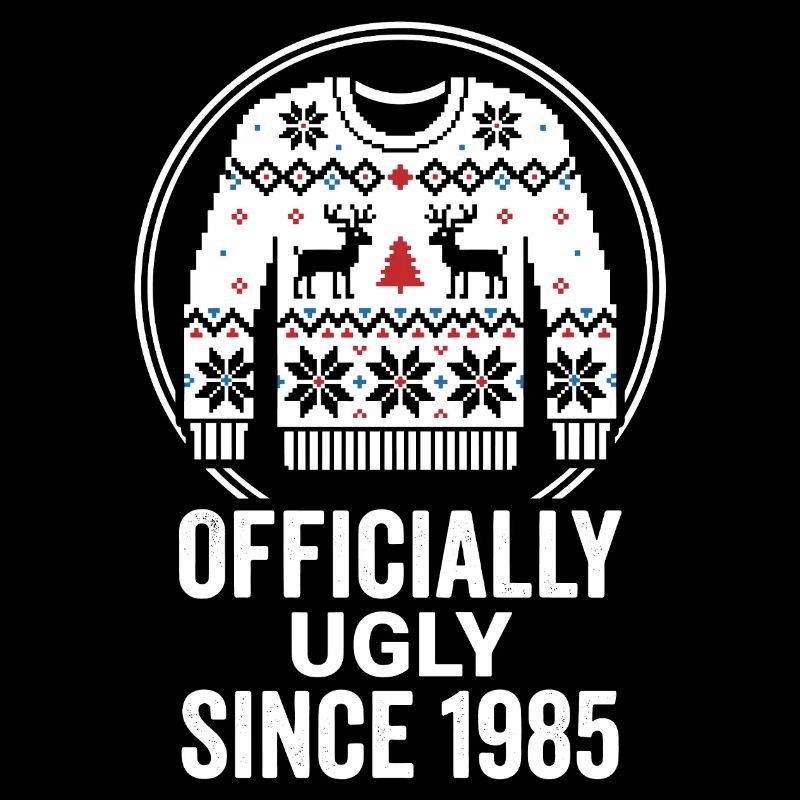 Pull officiel de Noël laid 1985