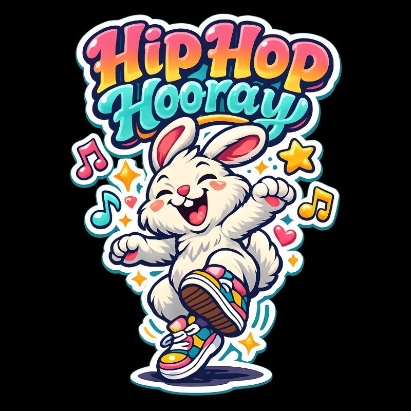 Hip Hop Bunny Bunny Spring Summer Easter Garden