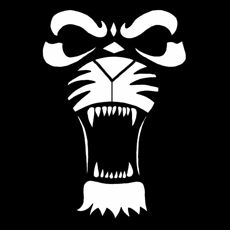 Predatory Lion or Tiger (White)