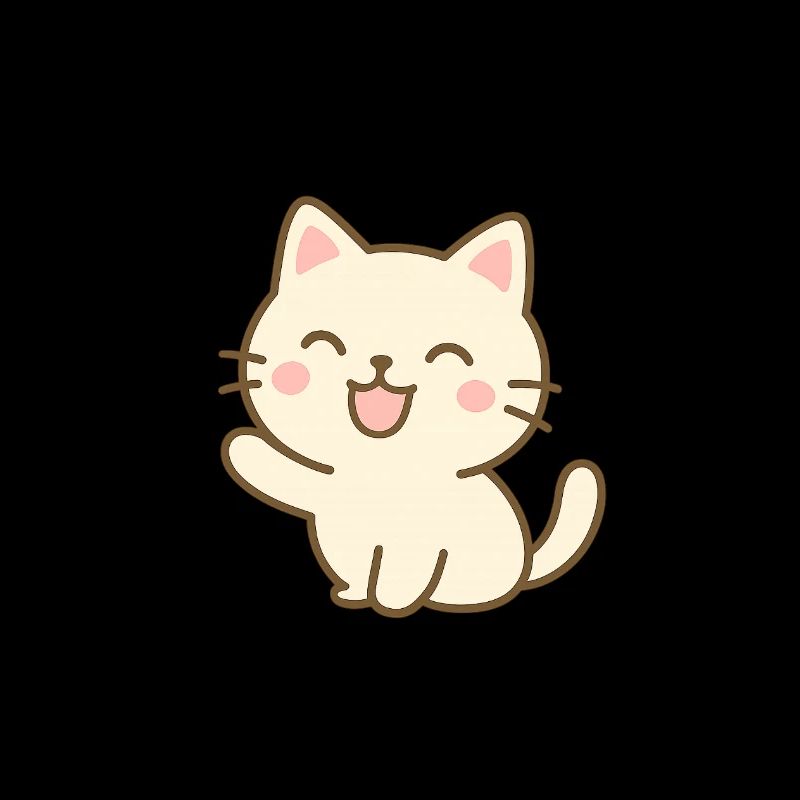 Chat heureux