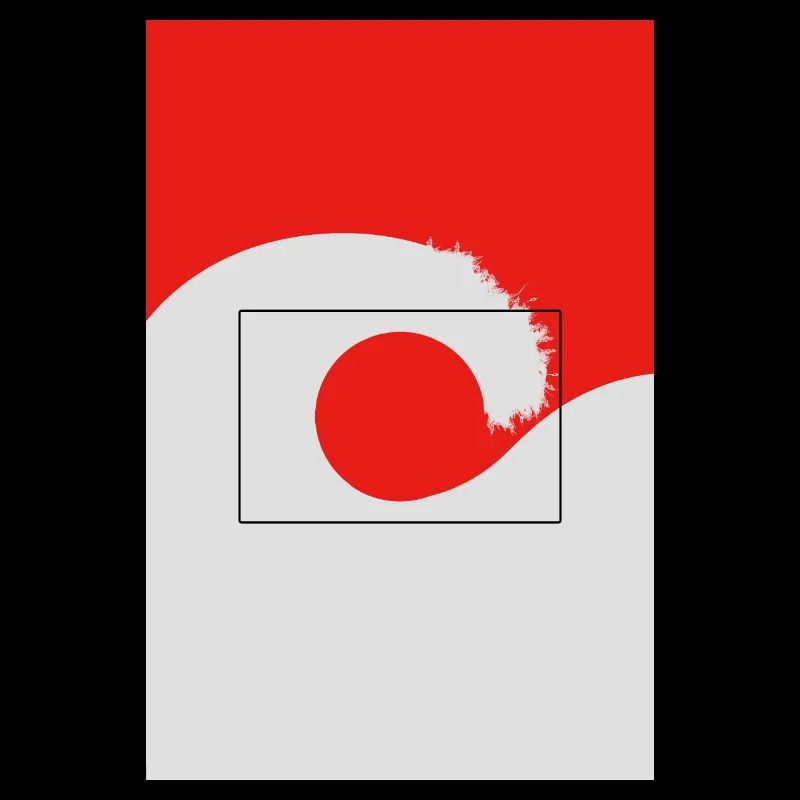 Japan Wave Minimal Poster Design