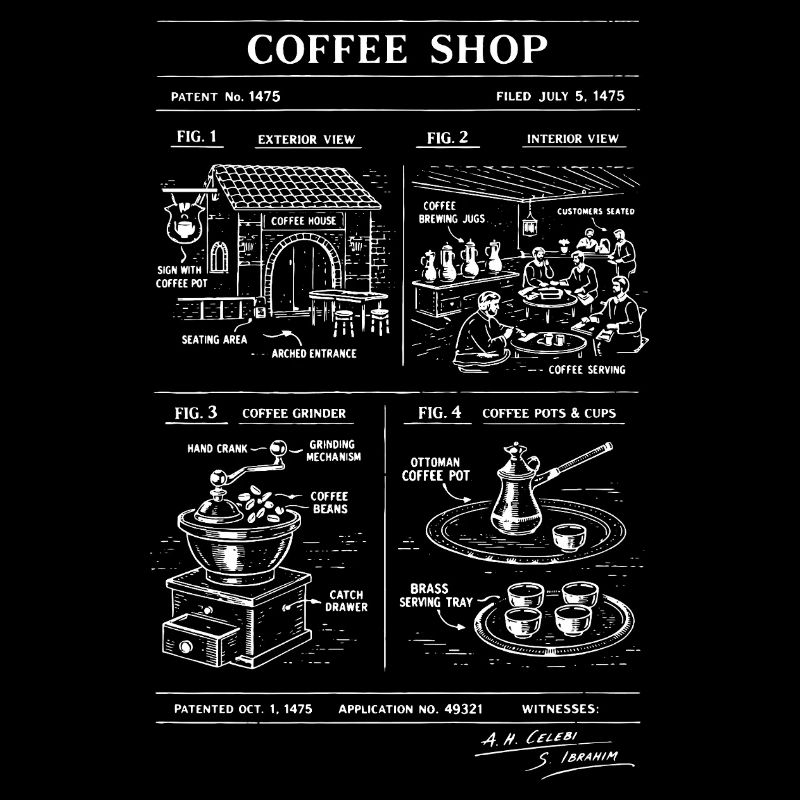Plan de Café Vintage