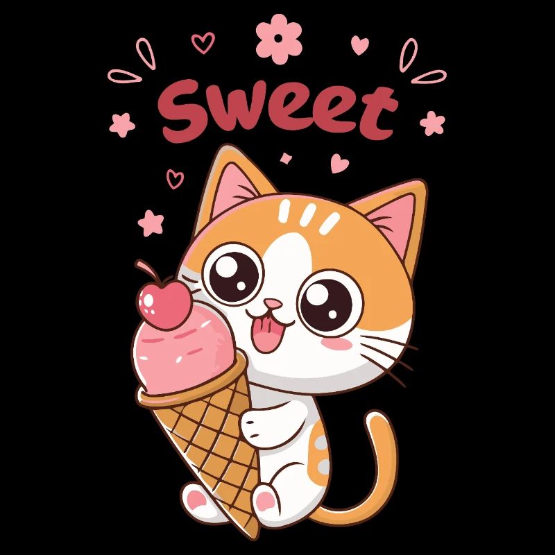 Kawaii Sweet Glazed Kitten