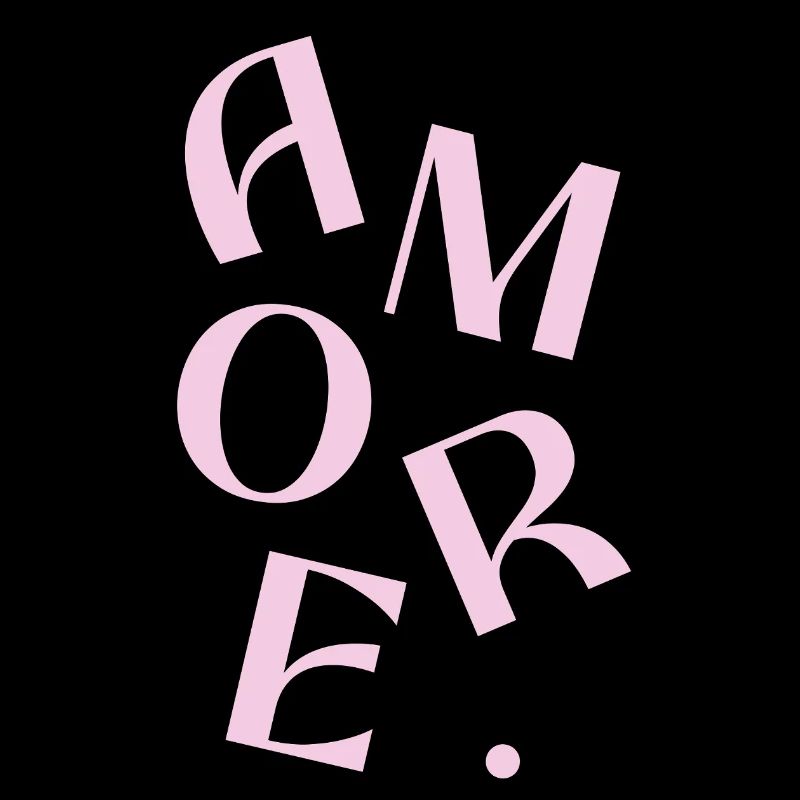 Amore Pink Typography Fragment