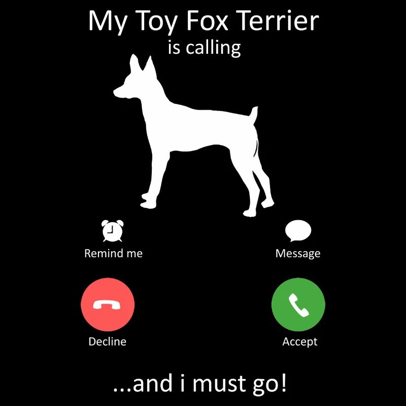 Toy Fox Terrier Is Calling Funny Dog Screen