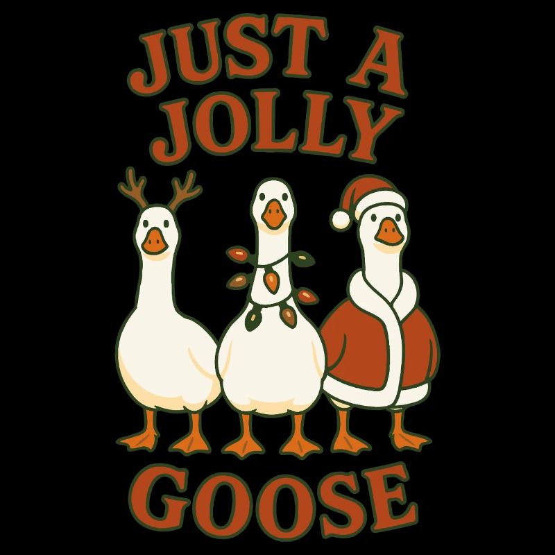 Noël juste une oie joyeuse design amusant