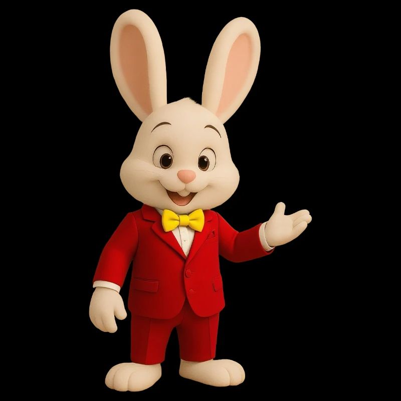 Chief Bunny Host in Red Suit