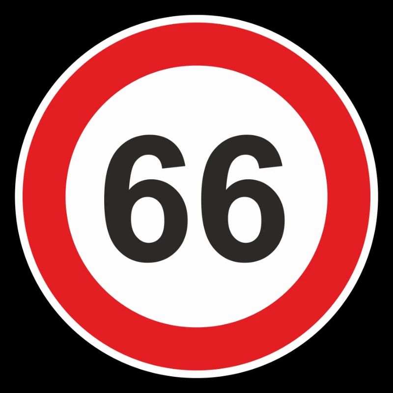66 Geburtstag sechsundsechzig