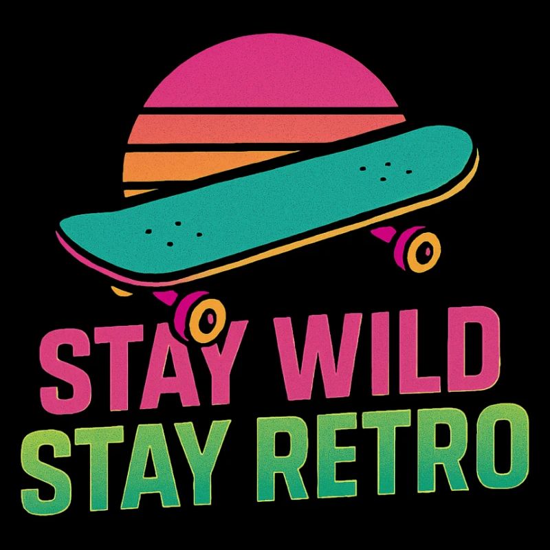Stay Wild Retro Skate