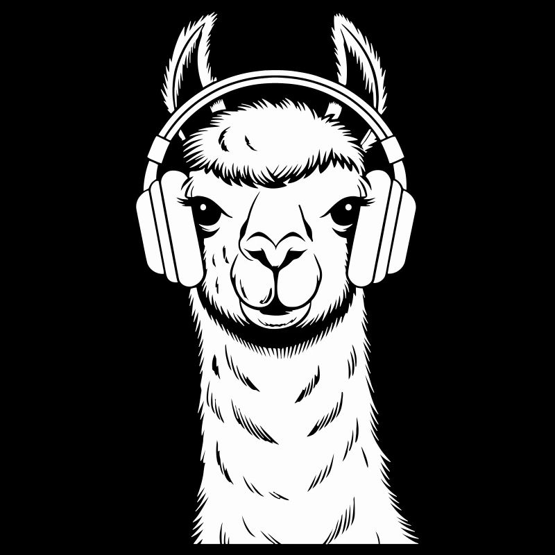 Lama cool avec casque