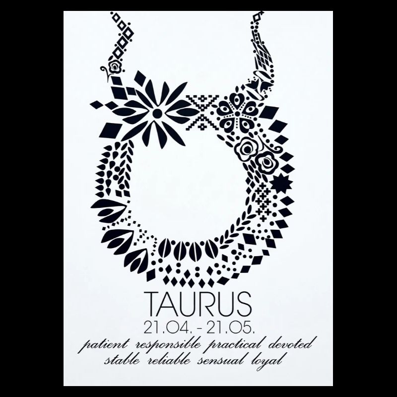 Taurus Blüten-Ornament