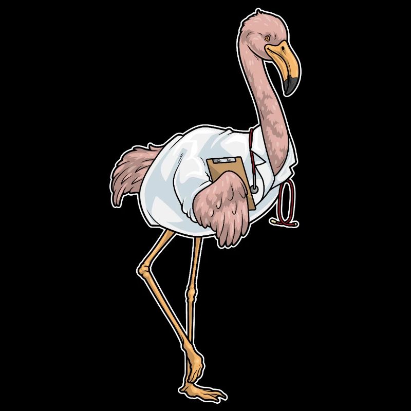 Flamingo Doctor Stethoscope