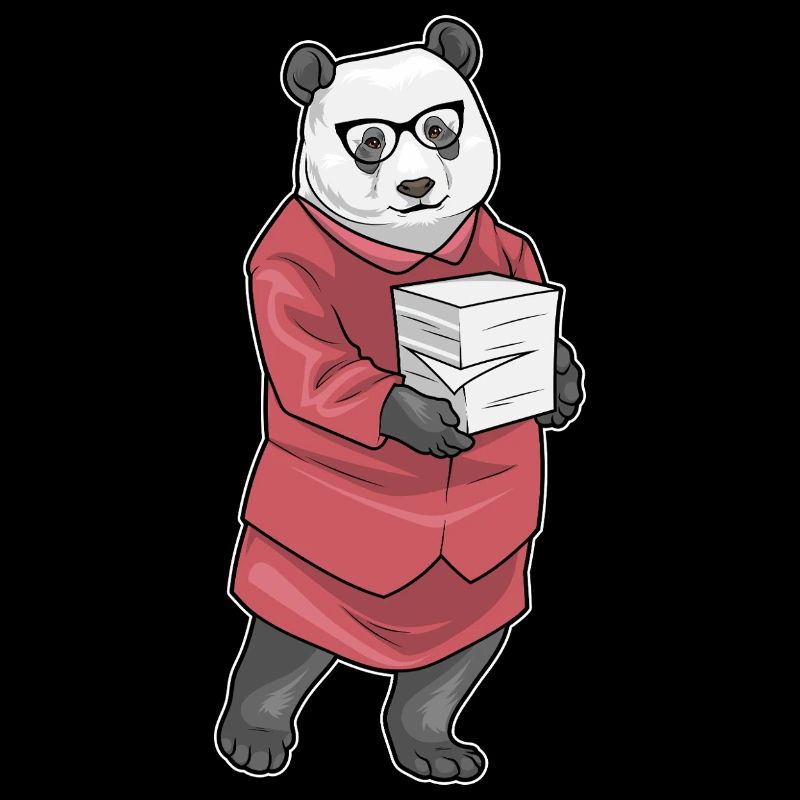 Panda Secretary Paper Stack