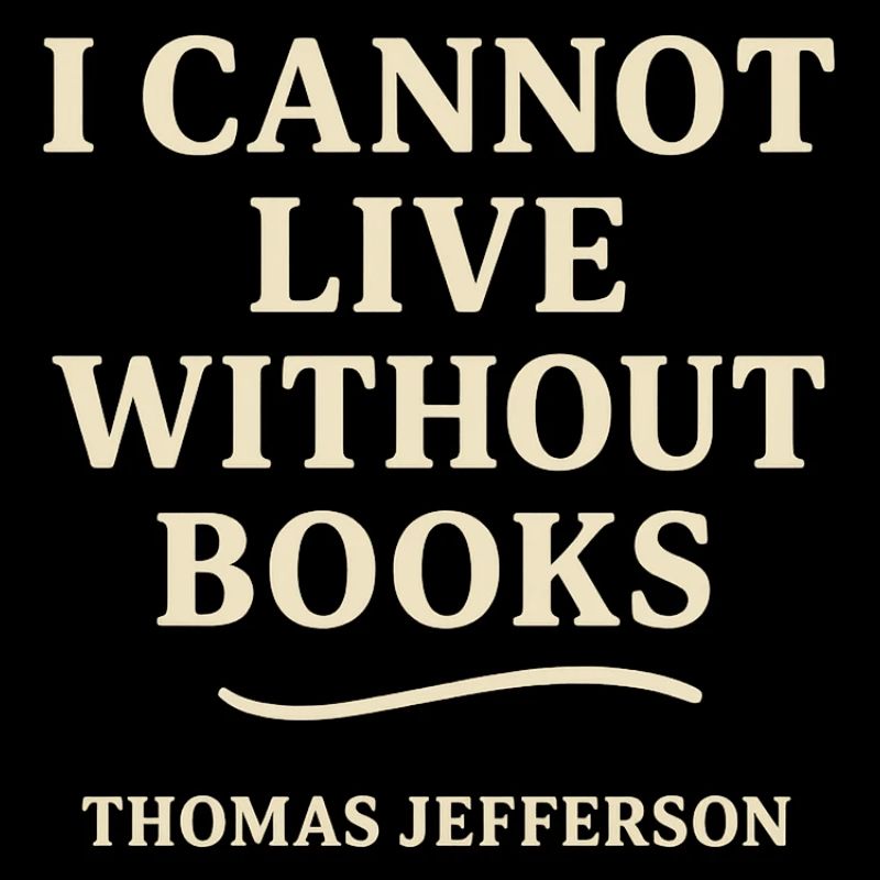 I can't live without books