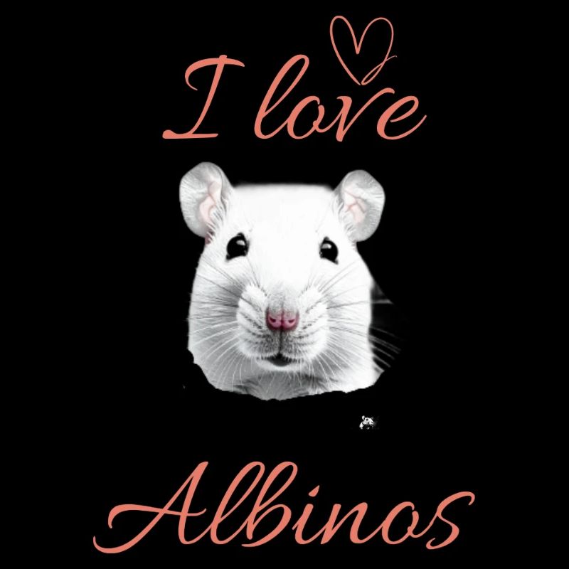 Rat albinos à motif Rattopia