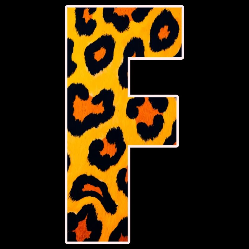 Leopardeneffekt Feuerorange Muster