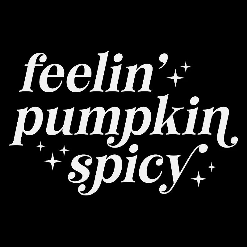 Sentiments de citrouille épicée Typographie