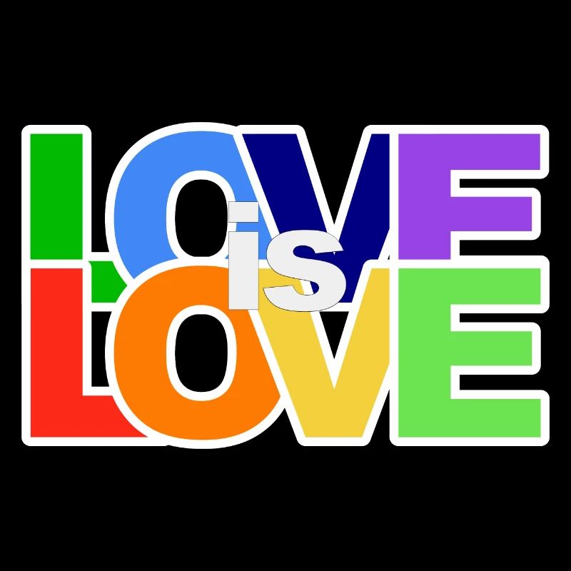 Farbenfrohes Love-Statement