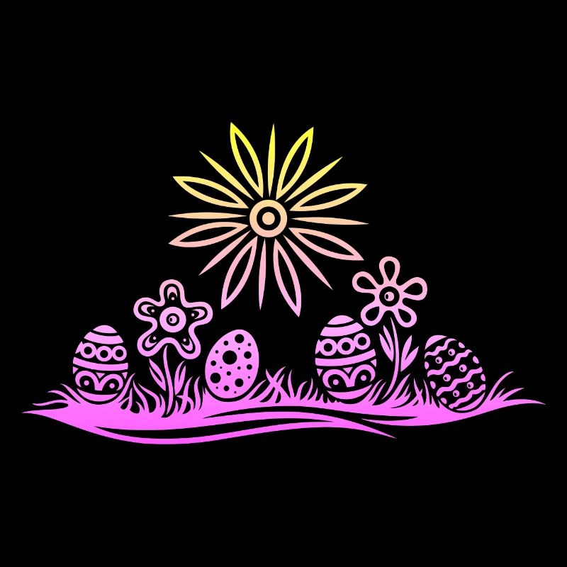 Easter Easter Eggs in the Grass