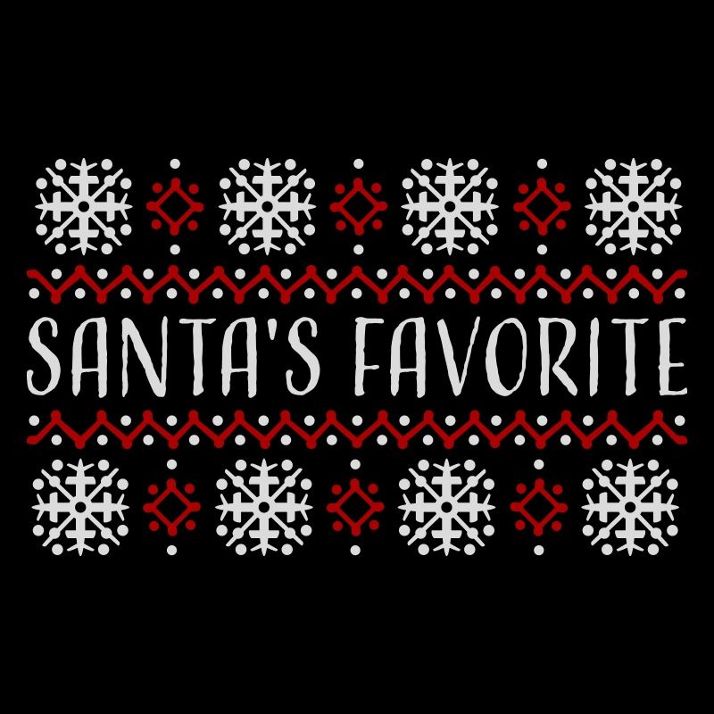 Le pull de Noël préféré du Père Noël : les flocons de neige