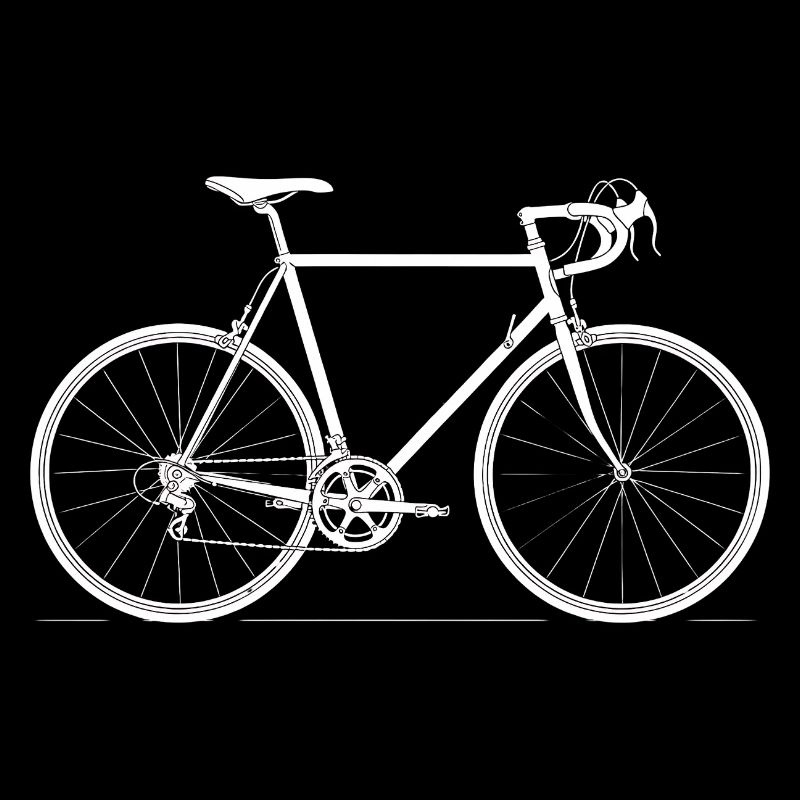 Conception de la silhouette de vélo de route