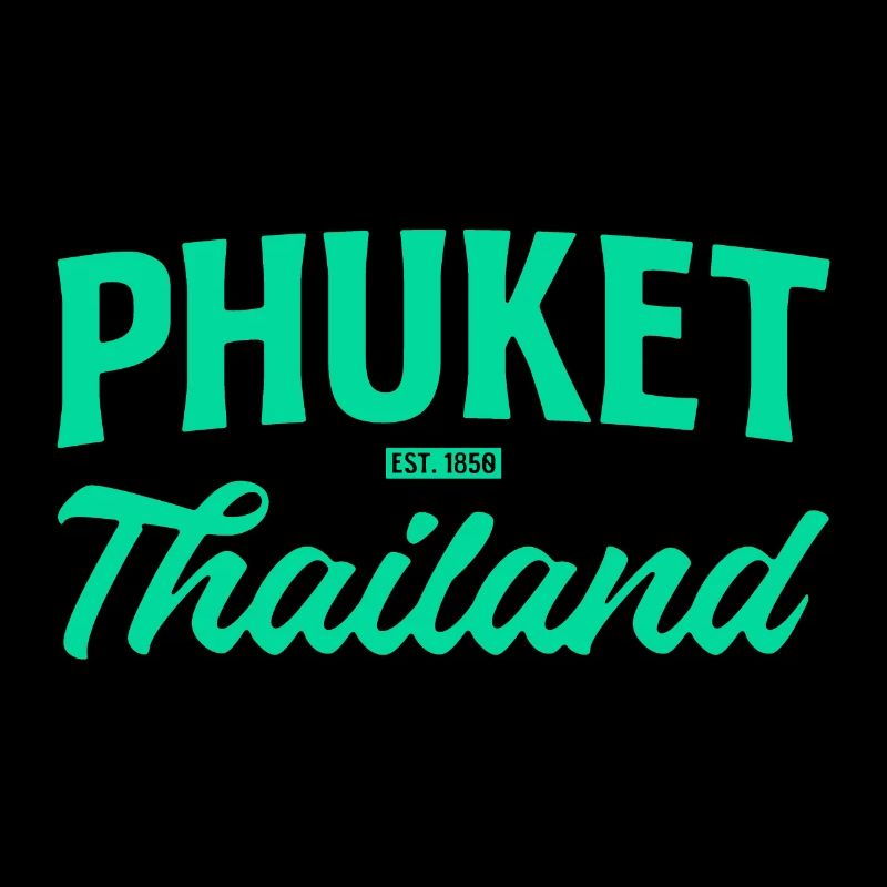 Écriture sarcelle de Phuket Thaïlande