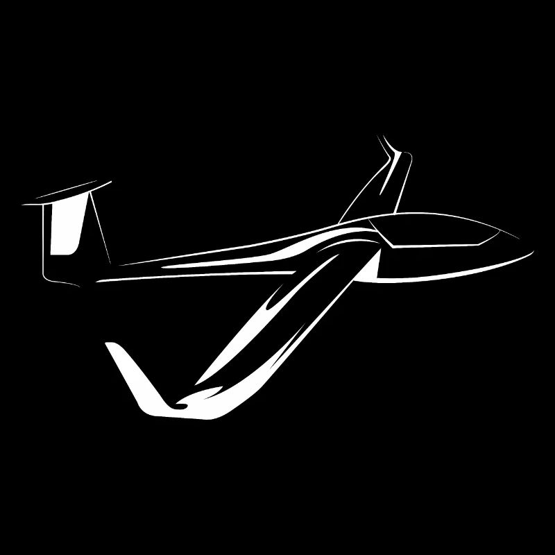 Planeur Symbol Sailing Fly Icon Avion