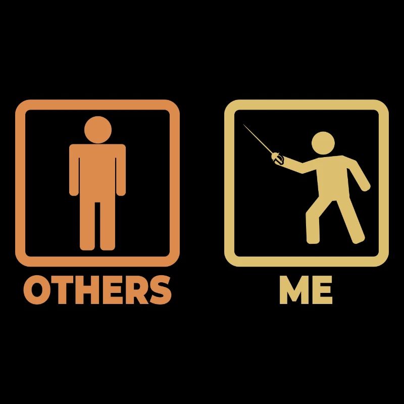 Fechter Strichmännchen