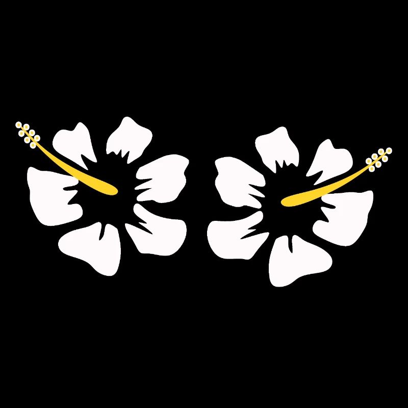 Cadeau de Noël de fleurs d’hibiscus hawaïen, fleurs d’hibiscus