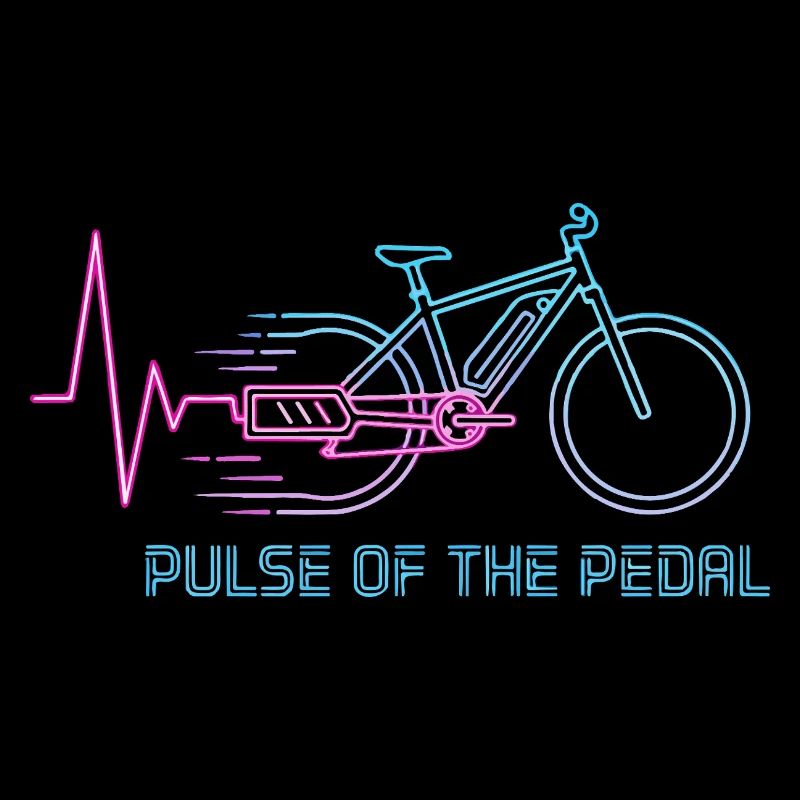 Neon Pulse Bicycle Graphic