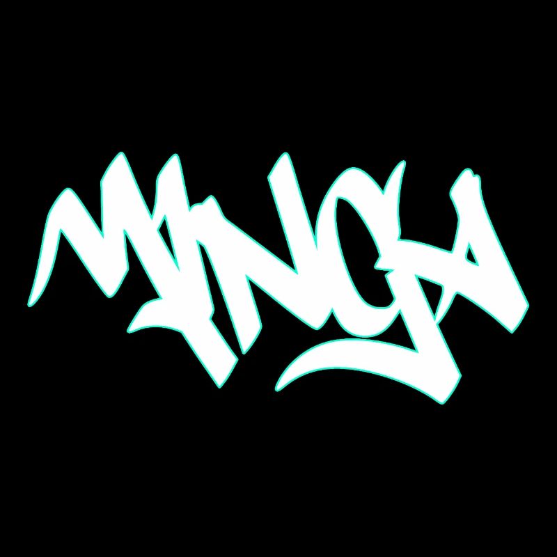 Lettrage Graffiti Mibga Neon