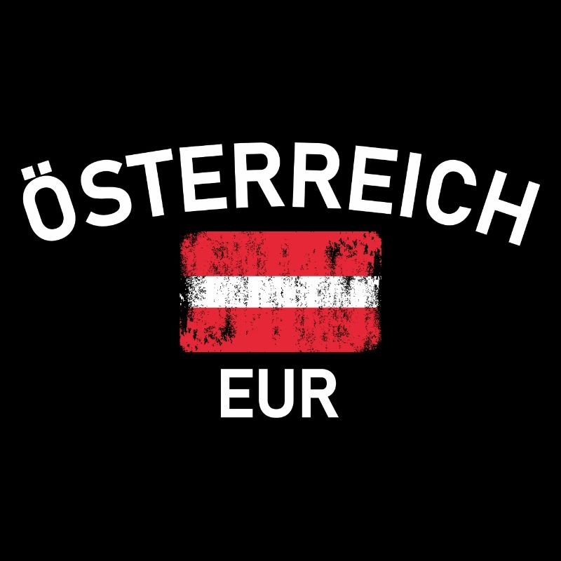Austria Arc Flag Distressed Logo