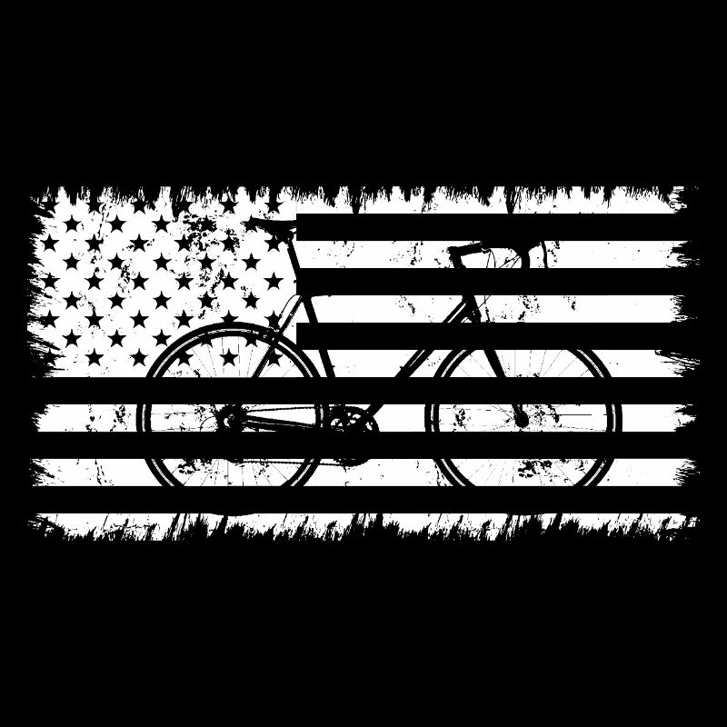 Drapeau américain de vélo
