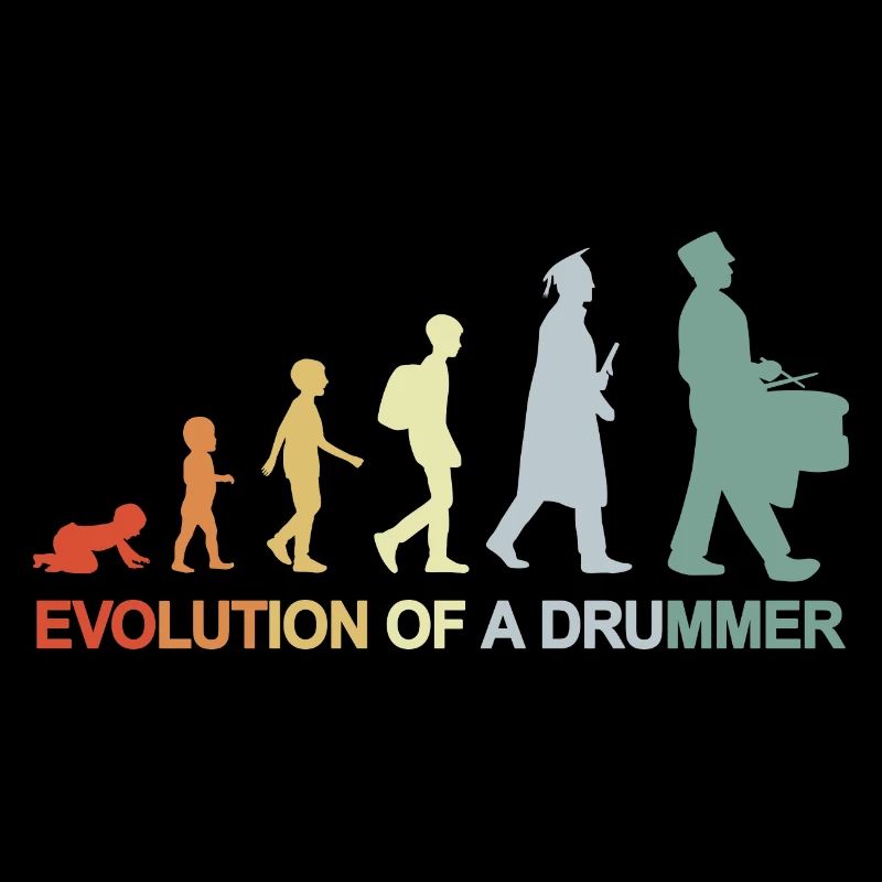 Vintage Trommelspieler Evolution