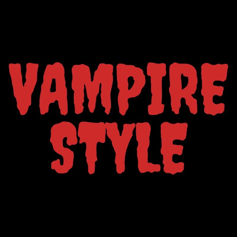 Style vampire Conception graphique ludique